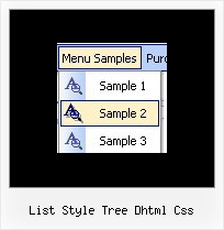 List Style Tree Dhtml Css Javascript Vertical Frame Drop Down Menu