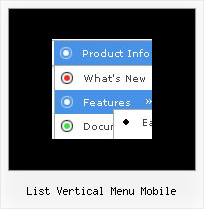 List Vertical Menu Mobile Dhtml Collapse Navigation