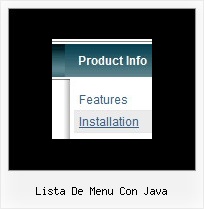 Lista De Menu Con Java Java Script Navigation Bar