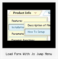 Load Form With Js Jump Menu Dhtml Menu Submenu