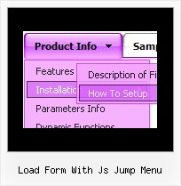 Load Form With Js Jump Menu Css Pop Up Menu