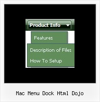 Mac Menu Dock Html Dojo Foldout Menu