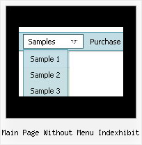 Main Page Without Menu Indexhibit Onmouseover Menu Horizontal