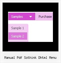 Manual Pdf Sothink Dhtml Menu Menu Across Frame