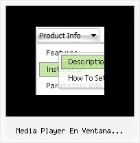 Media Player En Ventana Desplegable Web Menu