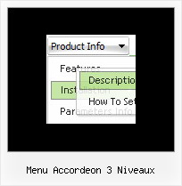 Menu Accordeon 3 Niveaux Mouse Over Menu Java Code