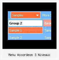 Menu Accordeon 3 Niveaux Example Drop Down Links Menu Navigation