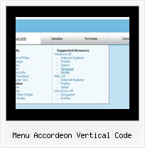 Menu Accordeon Vertical Code Creating Menu Js