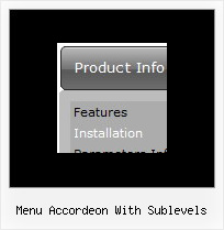 Menu Accordeon With Sublevels Drop Down Menus Java Script