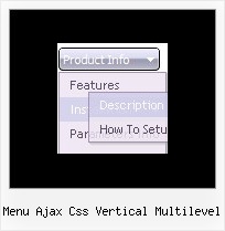 Menu Ajax Css Vertical Multilevel Web Drop Down Menus Tutorial