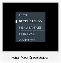 Menu Avec Dreamweaver Horizontal Menu Submenu