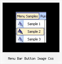 Menu Bar Button Image Css Java Scripts Navigation