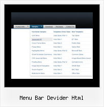 Menu Bar Devider Html Javascript Transition Fade Image Mouseover Button