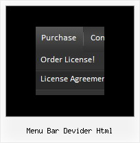 Menu Bar Devider Html Menu Horizontal Javascript