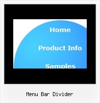 Menu Bar Divider Javascript Pop Up Menu Sample