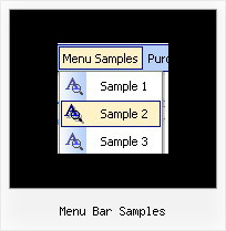 Menu Bar Samples Dhtml Mouseover Menu