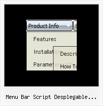 Menu Bar Script Desplegable Lateral Onmouseover Dhtml