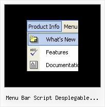 Menu Bar Script Desplegable Lateral Vertical Menu Software