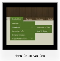 Menu Columnas Css Crear Menus Desplegables Javascript