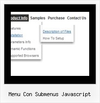 Menu Con Submenus Javascript Websites Examples Menu