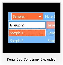 Menu Css Continue Expanded Menu Java Script Example