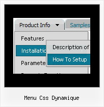 Menu Css Dynamique Javascript Toolbar Menu