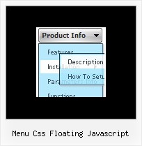 Menu Css Floating Javascript Javascript Menu Drop