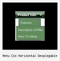 Menu Css Horizontal Desplegable Tree With Dhtml