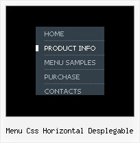 Menu Css Horizontal Desplegable Java Script Explorer Style