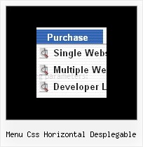 Menu Css Horizontal Desplegable Javascript Tab Html