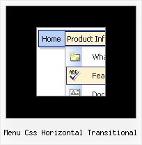 Menu Css Horizontal Transitional Javascript Layers