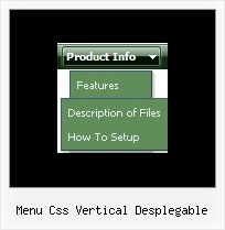 Menu Css Vertical Desplegable Javascript Menu Example Dhtml
