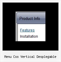 Menu Css Vertical Desplegable Java Script Mouse Over Menu