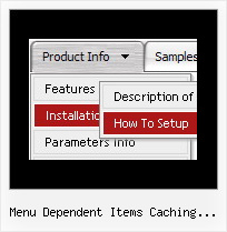 Menu Dependent Items Caching Problem Creating Javascript Dropdown Menus For Web
