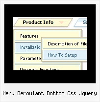 Menu Deroulant Bottom Css Jquery Javascript Folding Menus