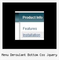Menu Deroulant Bottom Css Jquery Script Menubar Examples