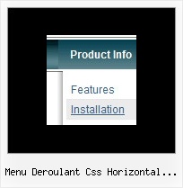 Menu Deroulant Css Horizontal Frames Navigation Sample Javascript Download