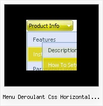 Menu Deroulant Css Horizontal Frames Menu Dropdown Javascript