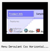 Menu Deroulant Css Horizontal Frames Web Page Menu Bars