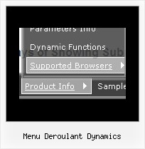 Menu Deroulant Dynamics Drag Bar Java Script