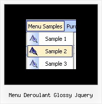 Menu Deroulant Glossy Jquery Using Javascript To Develop Menu Bar