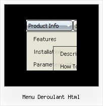 Menu Deroulant Html Slide Down Menu Java Script