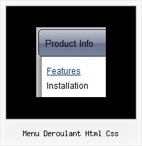 Menu Deroulant Html Css Menu Dhtml Example