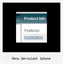 Menu Deroulant Iphone Animated Menus Dhtml