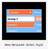 Menu Deroulant Select Style List Menu Example