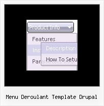 Menu Deroulant Template Drupal Drop Down Css Menu