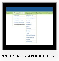 Menu Deroulant Vertical Clic Css Down Menus Dhtml