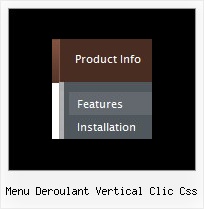 Menu Deroulant Vertical Clic Css Mouseover Menu Tutorial