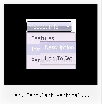 Menu Deroulant Vertical Dreamweaver Menu Examples Javascript