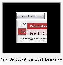 Menu Deroulant Vertical Dynamique Fade Java Menu